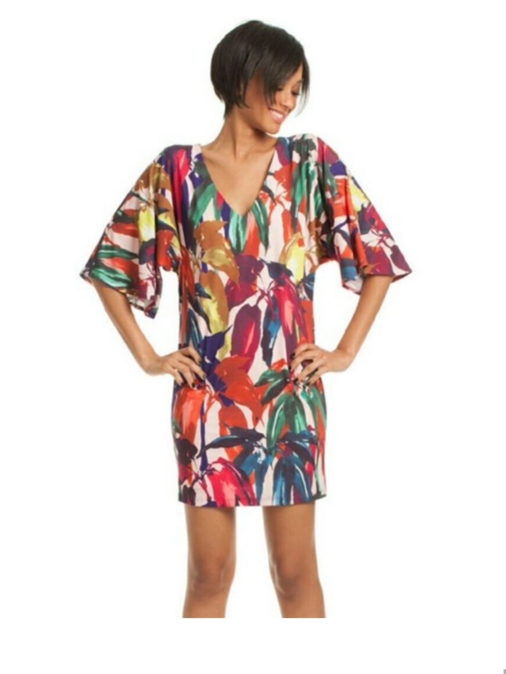 Trina Turk | Jungle Leaf Jersey Dress